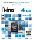 4GB MIREX MicroSD class4 + adapter SD, в блистере - Магазин "Игровой Мир" - Приставки, игры, аксессуары. Екатеринбург