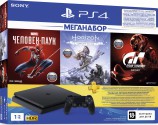 Sony PlayStation 4 Slim (1 TB) Black + GT Sport + - Магазин "Игровой Мир" - Приставки, игры, аксессуары. Екатеринбург