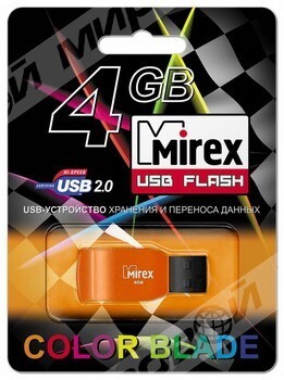 4GB USB флэш-диск MIREX Racer Orange - Магазин "Игровой Мир" - Приставки, игры, аксессуары. Екатеринбург