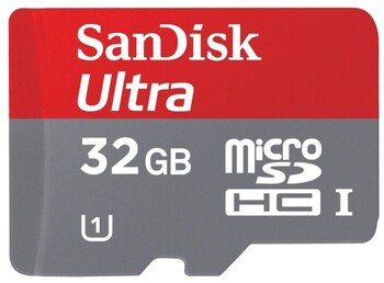 32GB SanDisk microSDHC class 10 Ultra 30Mb/s - Магазин "Игровой Мир" - Приставки, игры, аксессуары. Екатеринбург